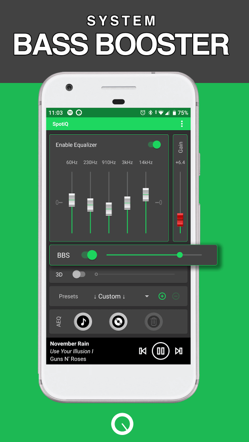 SpotiQ: Equalizer Bass Booster screenshot 3