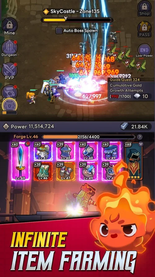 Self-Service Knight : idle RPG screenshot 3