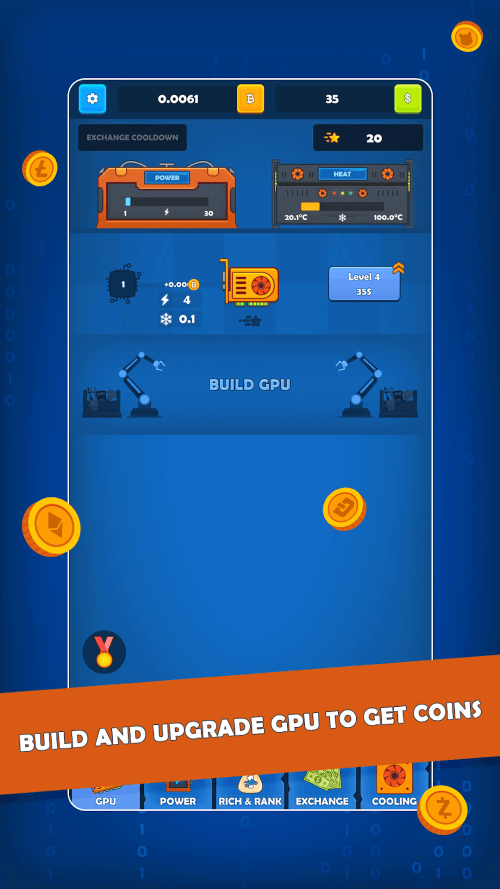 Bitcoin Crypto Idle Miner screenshot 3