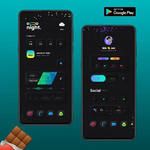 Chocolate KWGT screenshot 3