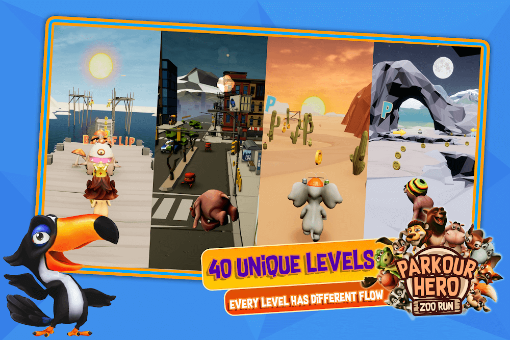 Parkour Hero – Animal Runner 3 screenshot 3