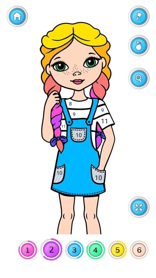 Girls Coloring Book for Girls screenshot 3