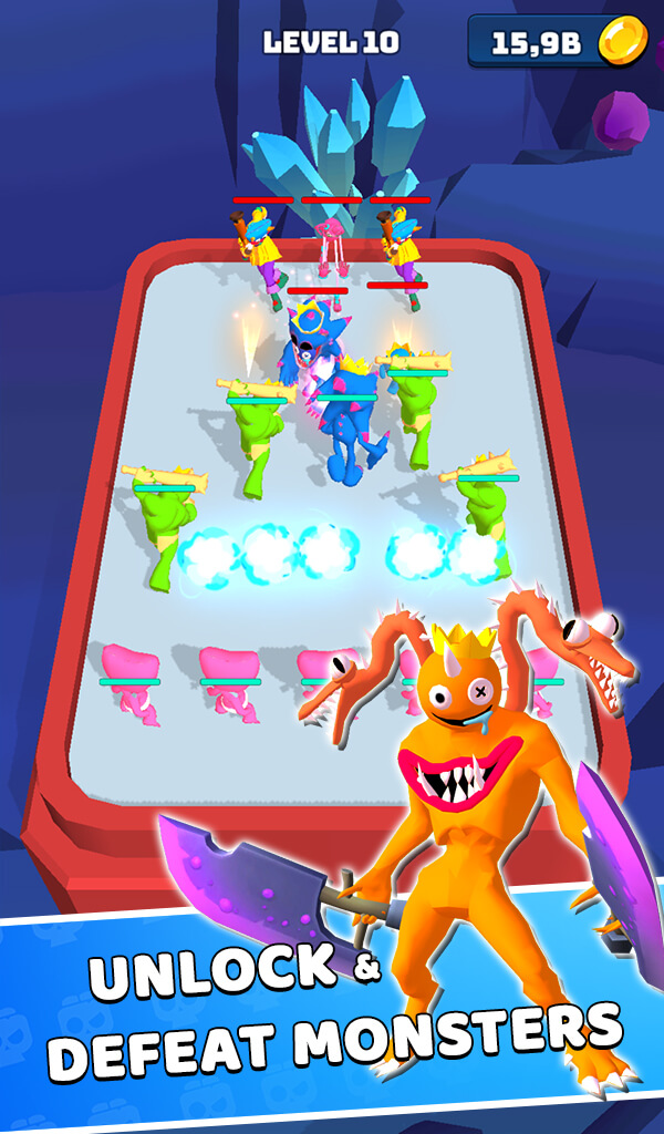 Monster Rampage: Merge Rainbow screenshot 3