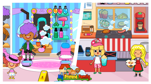 My Pretend Home & Family Town screenshot 3