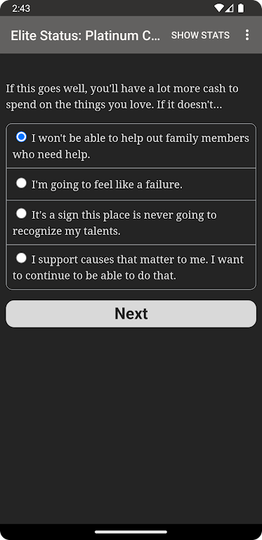 Elite Status screenshot 3