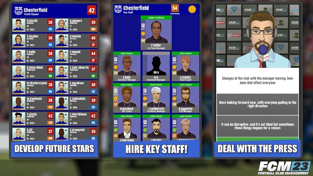FCM23 Soccer Club Management screenshot 4