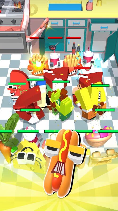 Merge Alphabet Food Battle screenshot 4