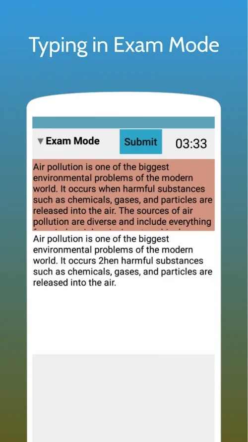 Typing Test App for Exams screenshot 4