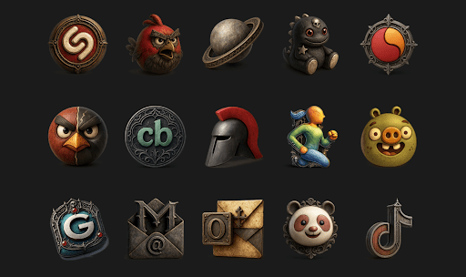 Goth Icon Pack MOD screenshot 4