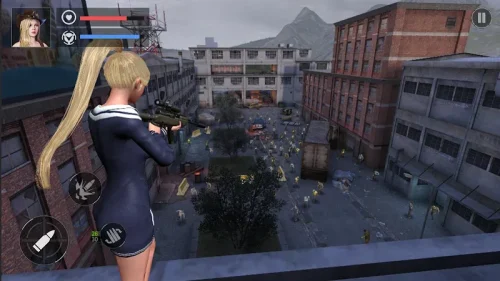 Hot Girl: Shooting Gun Game (Zombie Hunter：Survival) screenshot 4