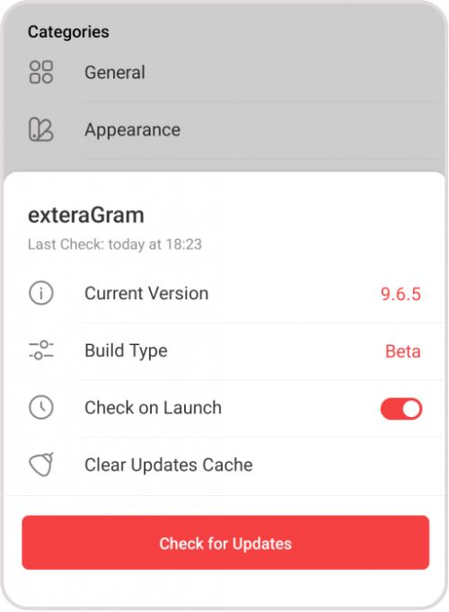 Exteragram screenshot 4