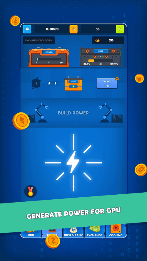 Bitcoin Crypto Idle Miner screenshot 4