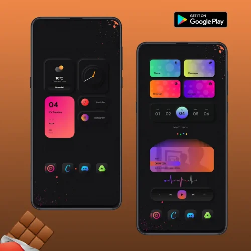 Chocolate KWGT screenshot 4