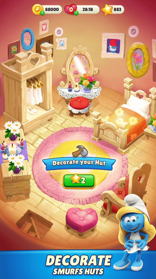 Smurfs Magic Match screenshot 4