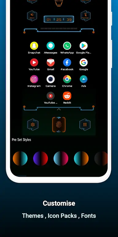 Neo Launcher Hyperion Scifi screenshot 4