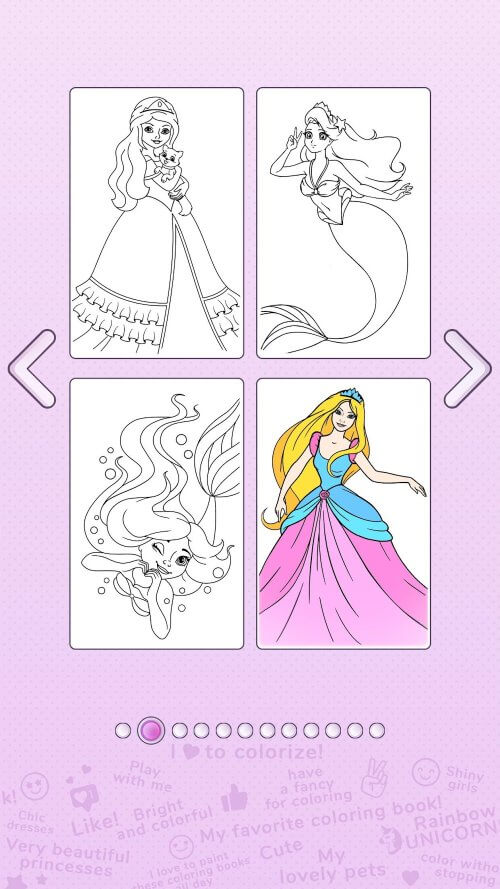 Girls Coloring Book for Girls screenshot 4