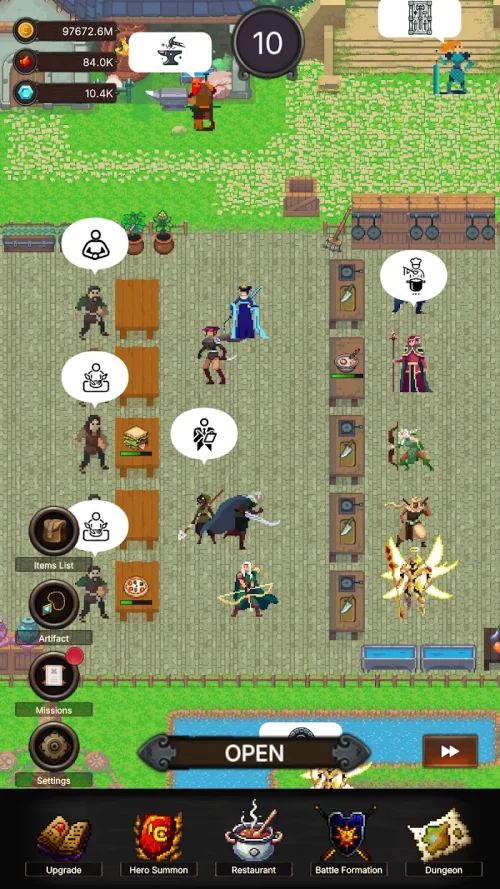 Wallside Restaurant: Idle RPG screenshot 4