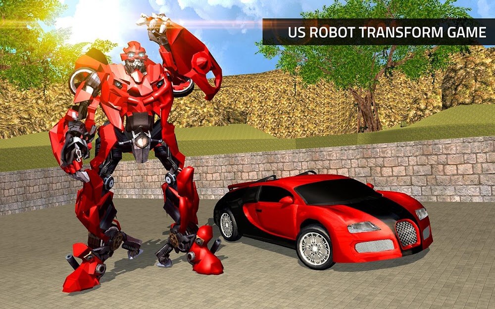US Robot Transform Car Driving screenshot 4