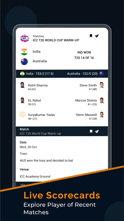 Live Cricket Score Updates screenshot 4