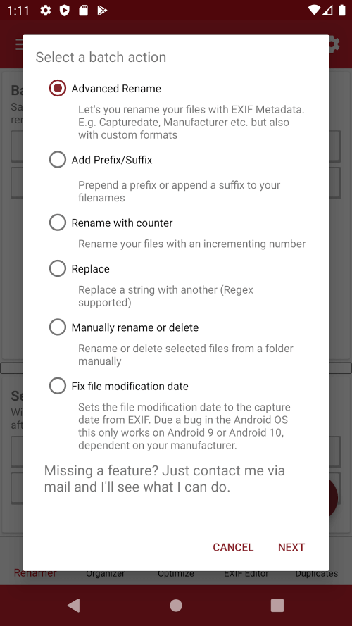 Rename & Organize with EXIF (Batch Rename and Organize) screenshot 4