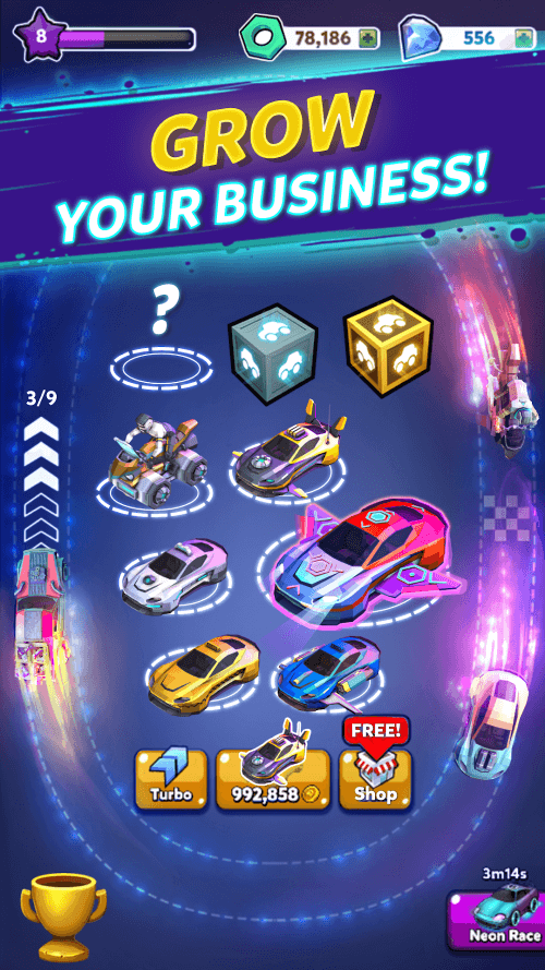 Merge Cyber Car: Highway Racer screenshot 4