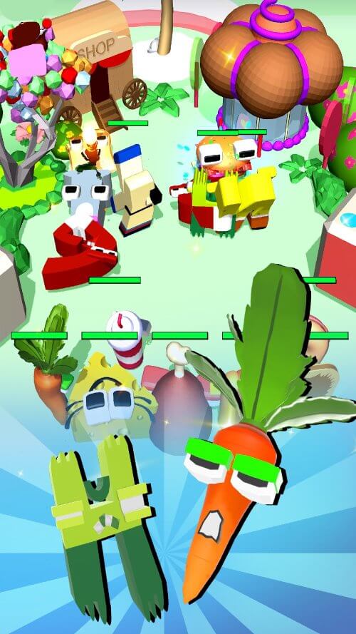 Merge Alphabet Food Battle screenshot 5