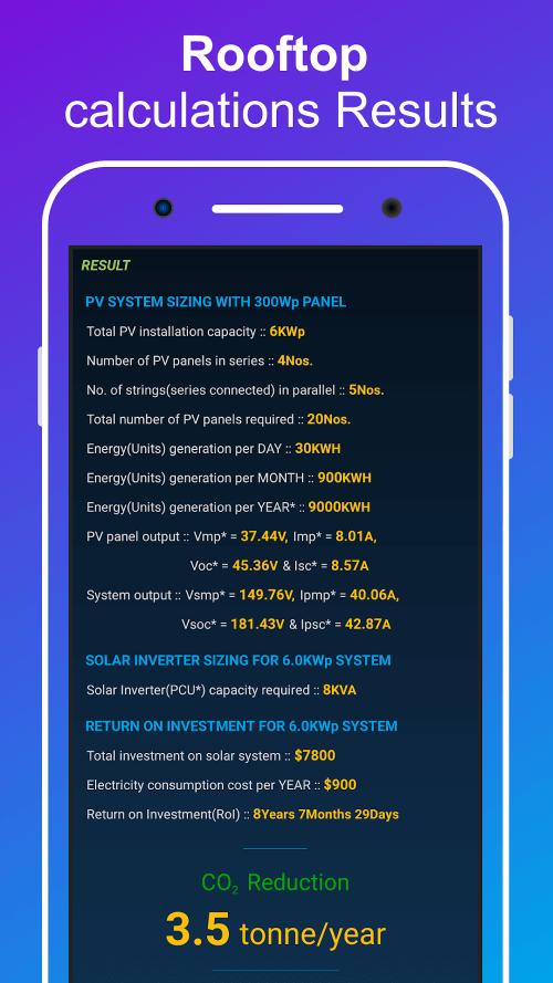 SolarCalc Pro – Solar PV Calc screenshot 5
