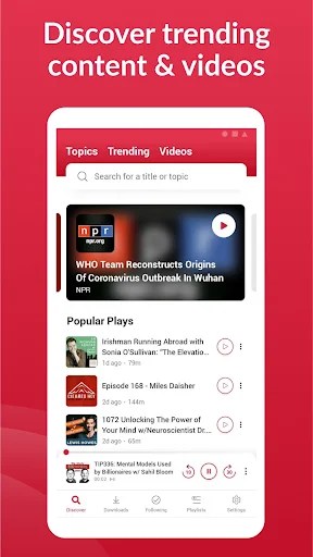 Player FM MOD APK (Premium Unlocked) 7.6.2(27870) screenshot 5