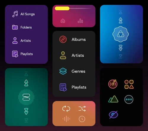 Dais Dark – Poweramp Skin screenshot 5