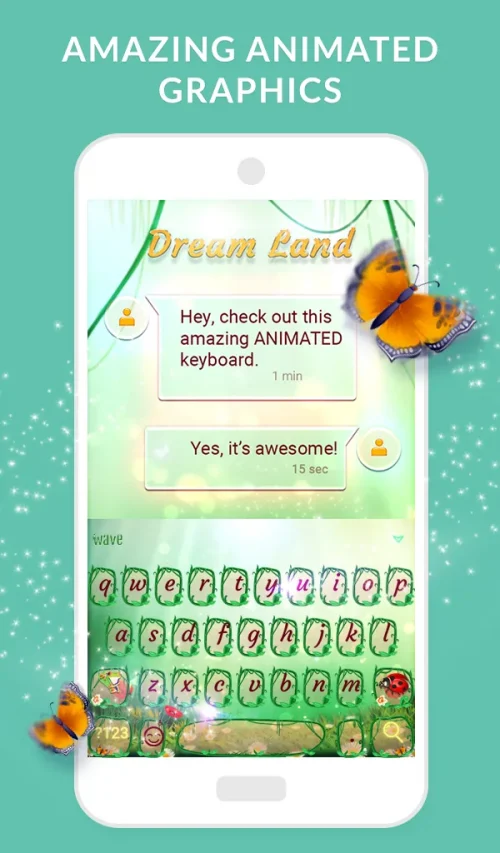 Wave Animated Keyboard Emoji (Wave Keyboard) screenshot 5