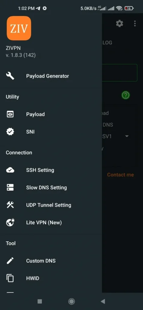 ZIVPN Tunnel (SSH/DNS/UDP) VPN screenshot 5