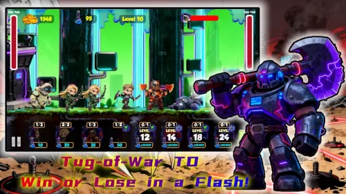 Cyber Rush: Neon Tower Wars screenshot 5