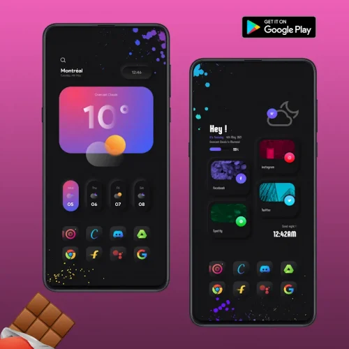 Chocolate KWGT screenshot 5