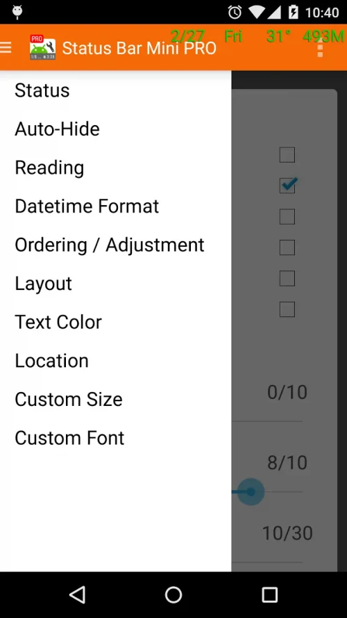 Status Bar Mini Pro screenshot 5