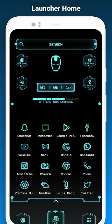 Neo Launcher Hyperion Scifi screenshot 5