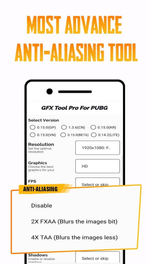 GFX Tool PUBG Pro (Advance FPS) screenshot 5