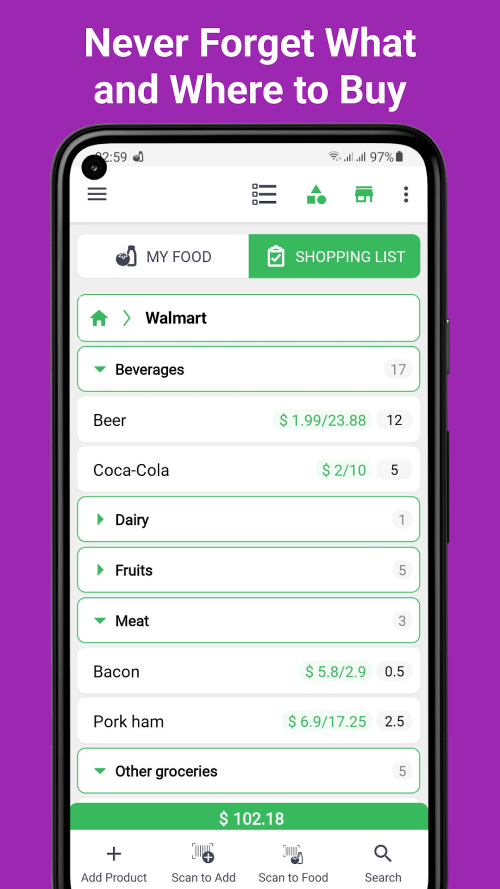 Food List Tracking & Shopping screenshot 5