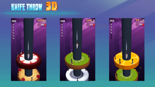 Knife Throw 3D screenshot 5