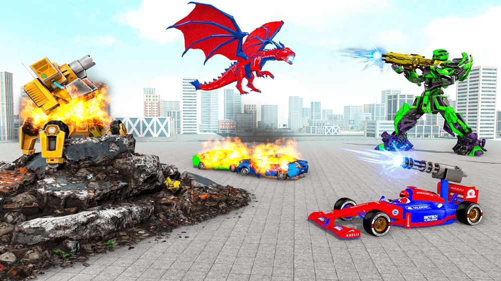 Multi Robot Car Transform Bat screenshot 5