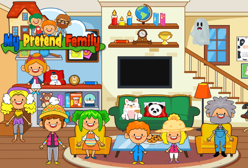 My Pretend Home & Family Town screenshot 5