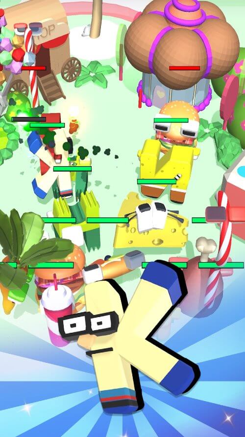 Merge Alphabet Food Battle screenshot 6