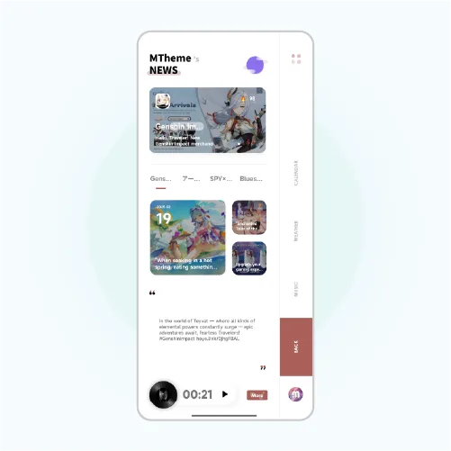 iMagine UI for KLWP screenshot 6