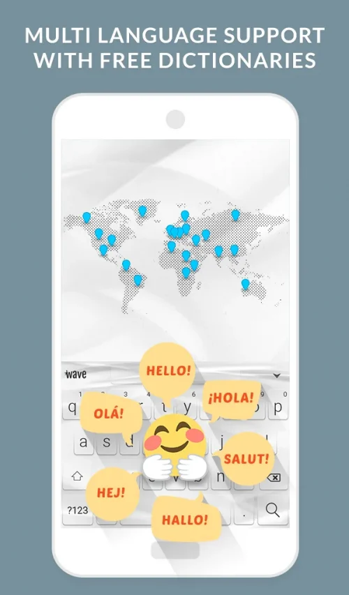 Wave Animated Keyboard Emoji (Wave Keyboard) screenshot 6
