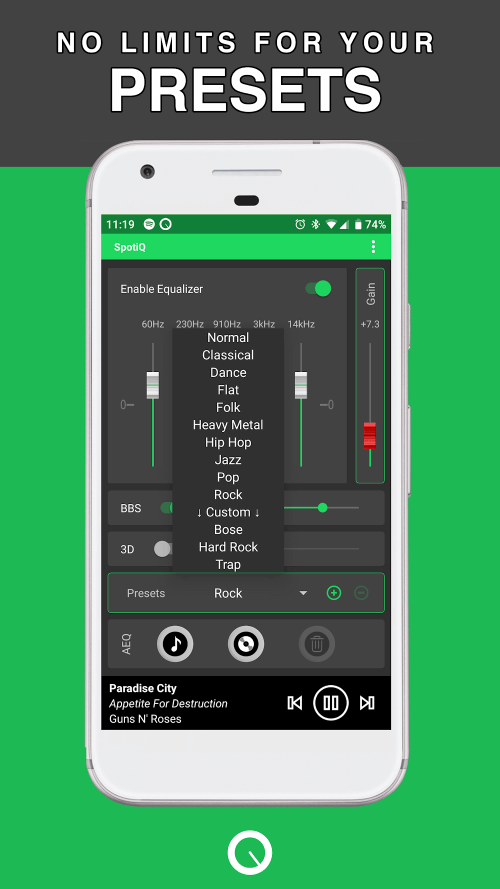 SpotiQ: Equalizer Bass Booster screenshot 6