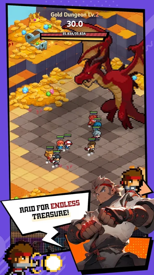 Rumble Squad: Idle Pixel RPG screenshot 6