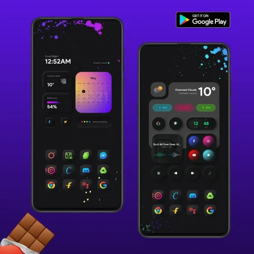 Chocolate KWGT screenshot 6