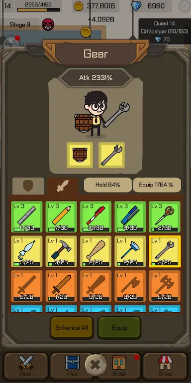 Overtime Warrior Idle RPG screenshot 6