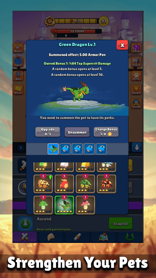 Dreamland 2 : Idle Clicker Rpg screenshot 7