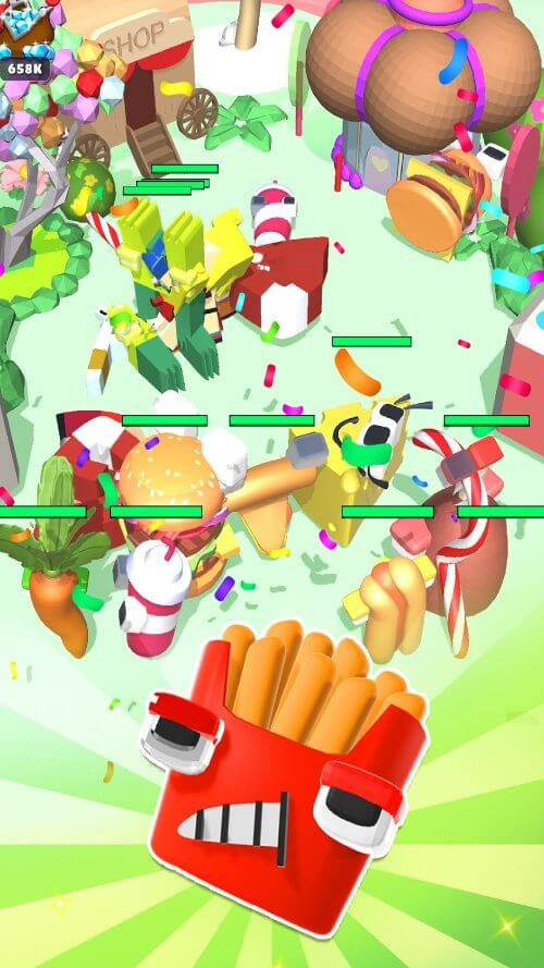 Merge Alphabet Food Battle screenshot 7