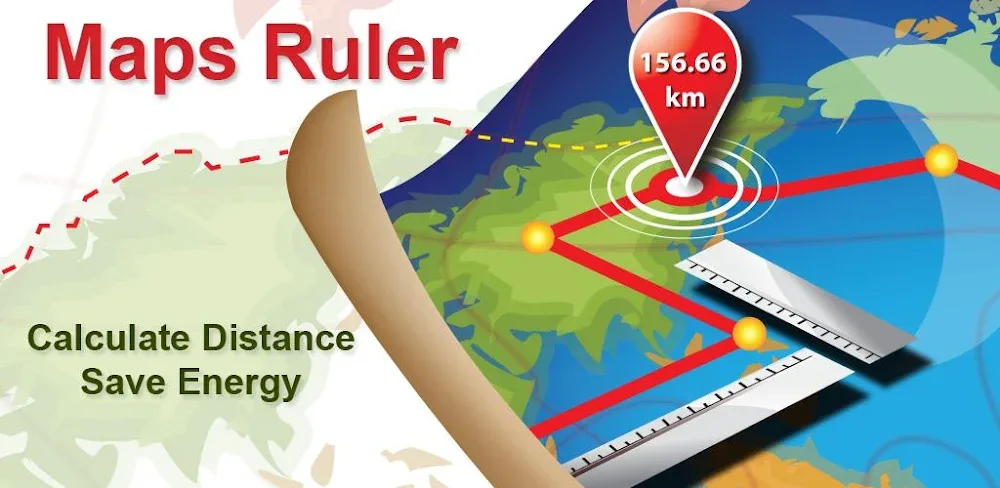 Maps Ruler Pro screenshot 1